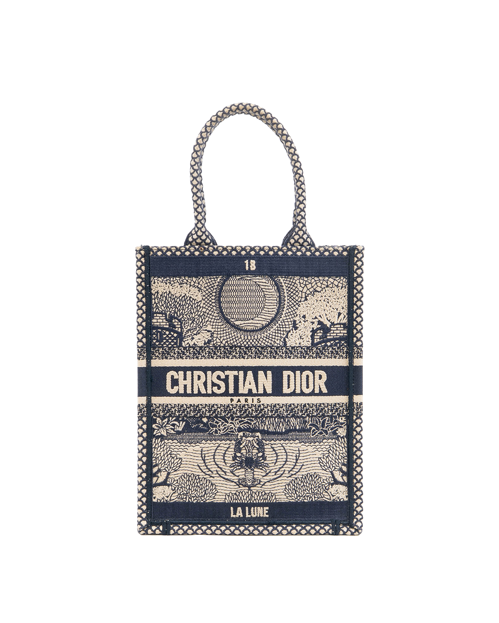 BA252086 DIOR BOOK TOTE MINI OBLIQUE WHITE JACQUARD 50 MA 0189