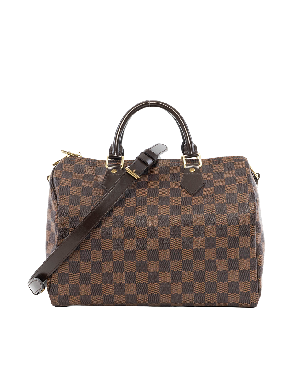 BA252128 LV SPEEDY BAND 30 BROWN DAMIER CANVAS GHW CT0164