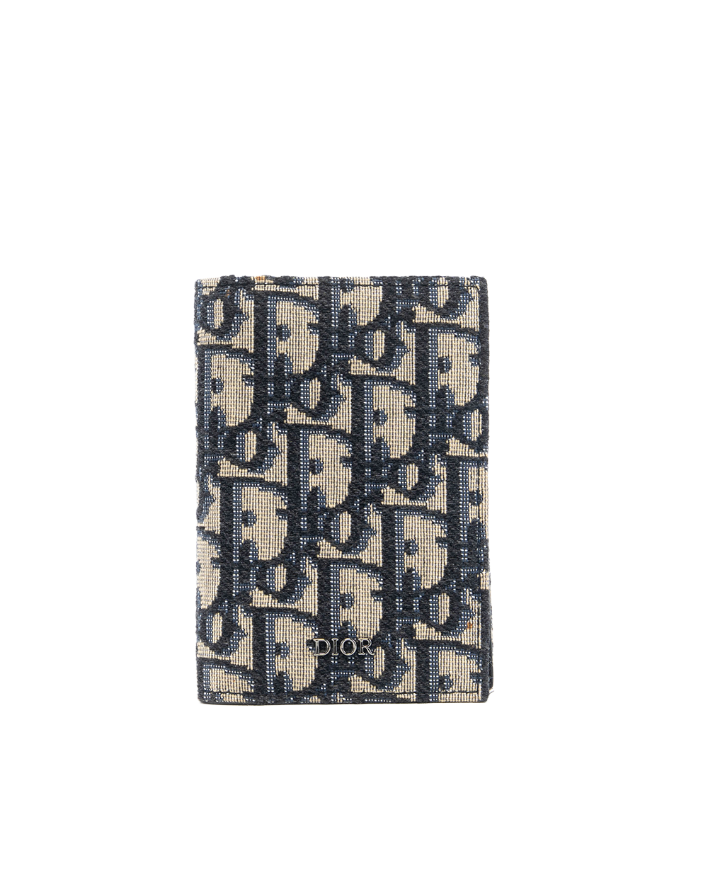 BA252142 DIOR CARD HOLDER WHITE OBLIQUE JACQUARD SHW 12 BO 1210