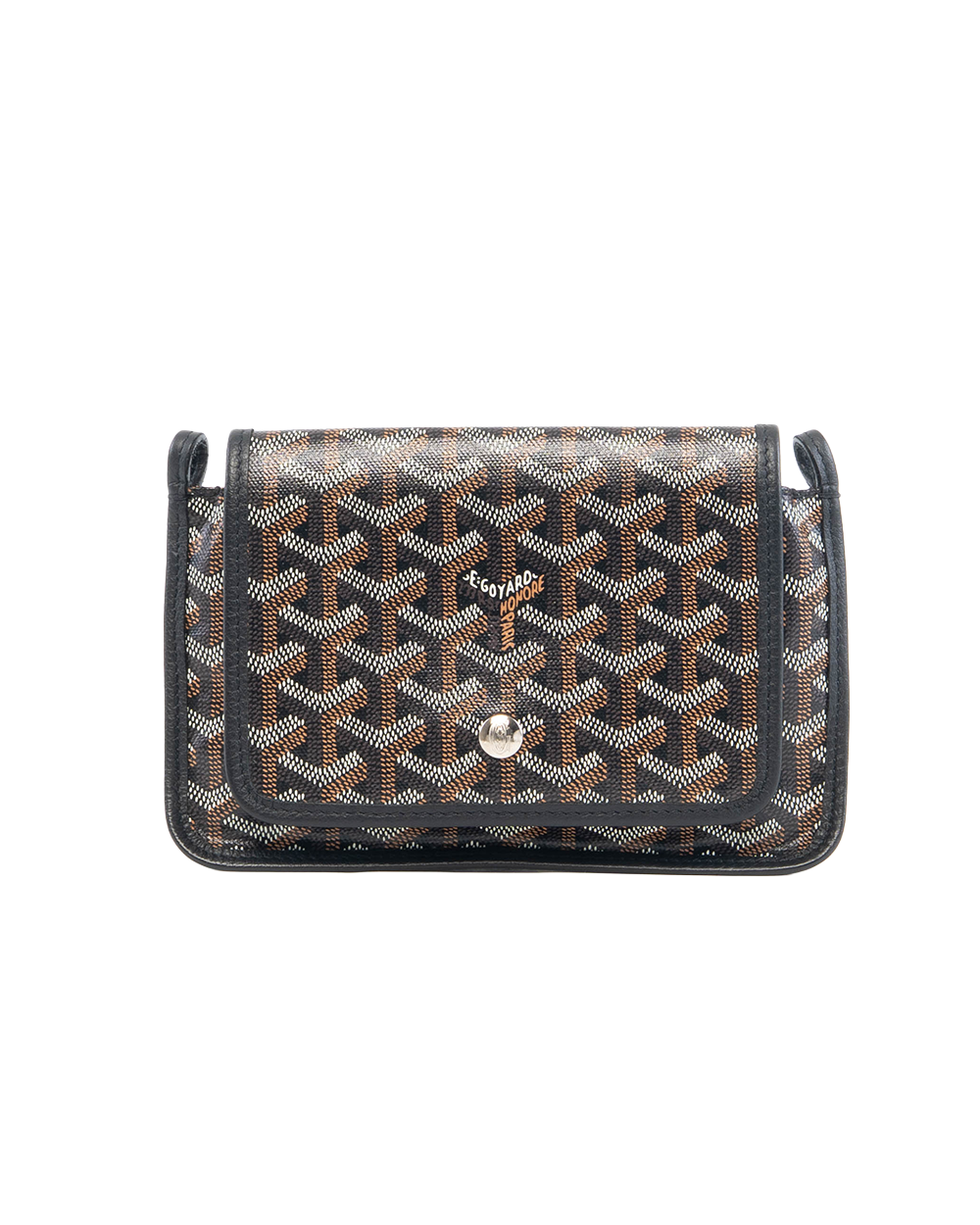 BA252144 GOYARD PLUMET POCKET BLACK CANVAS SHW ADM 020221