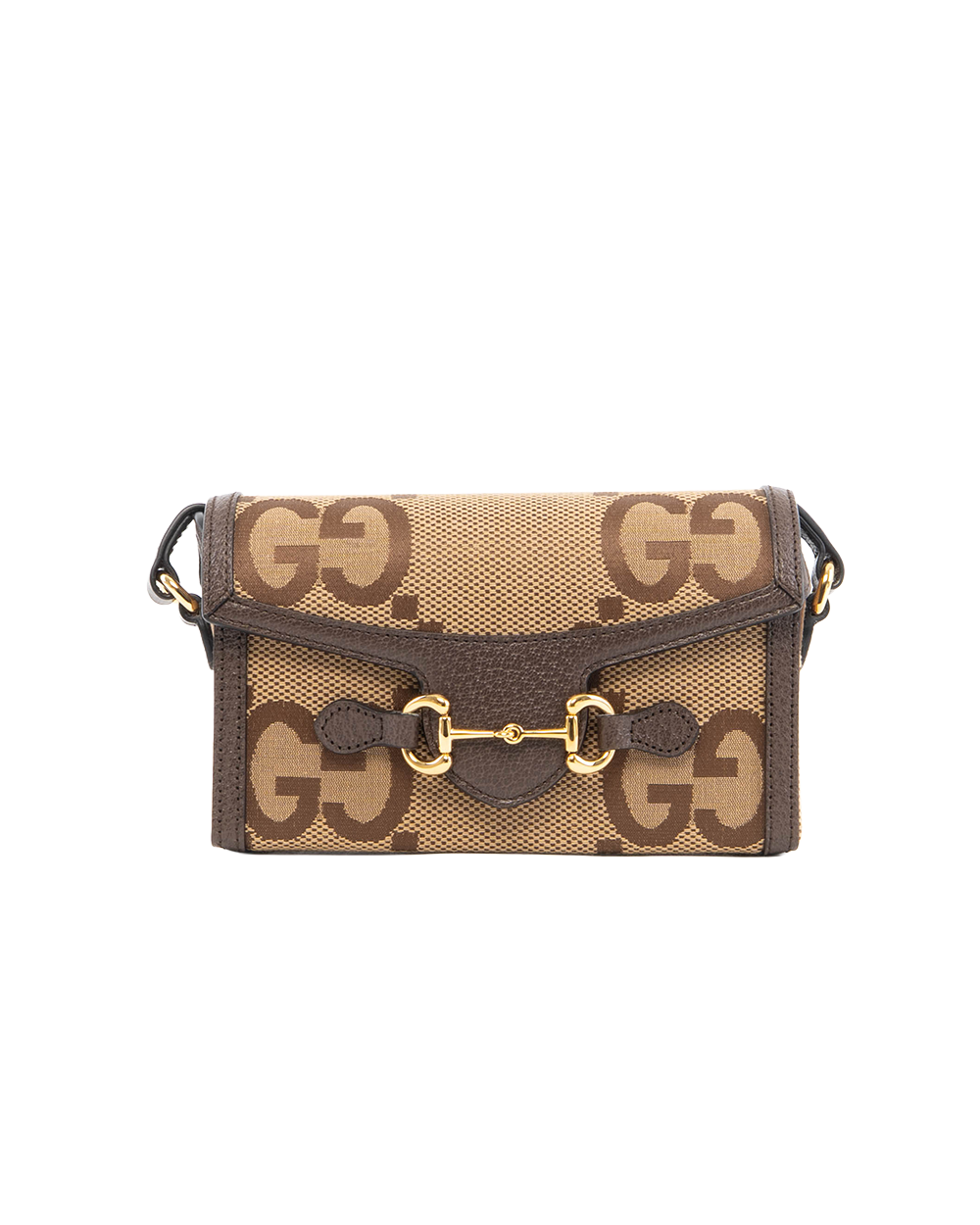 BA252175 GUCCI HORSEBIT 1955 CAMERA MINI BROWN GG MONOGRAM CANVAS GHW 699296 498879