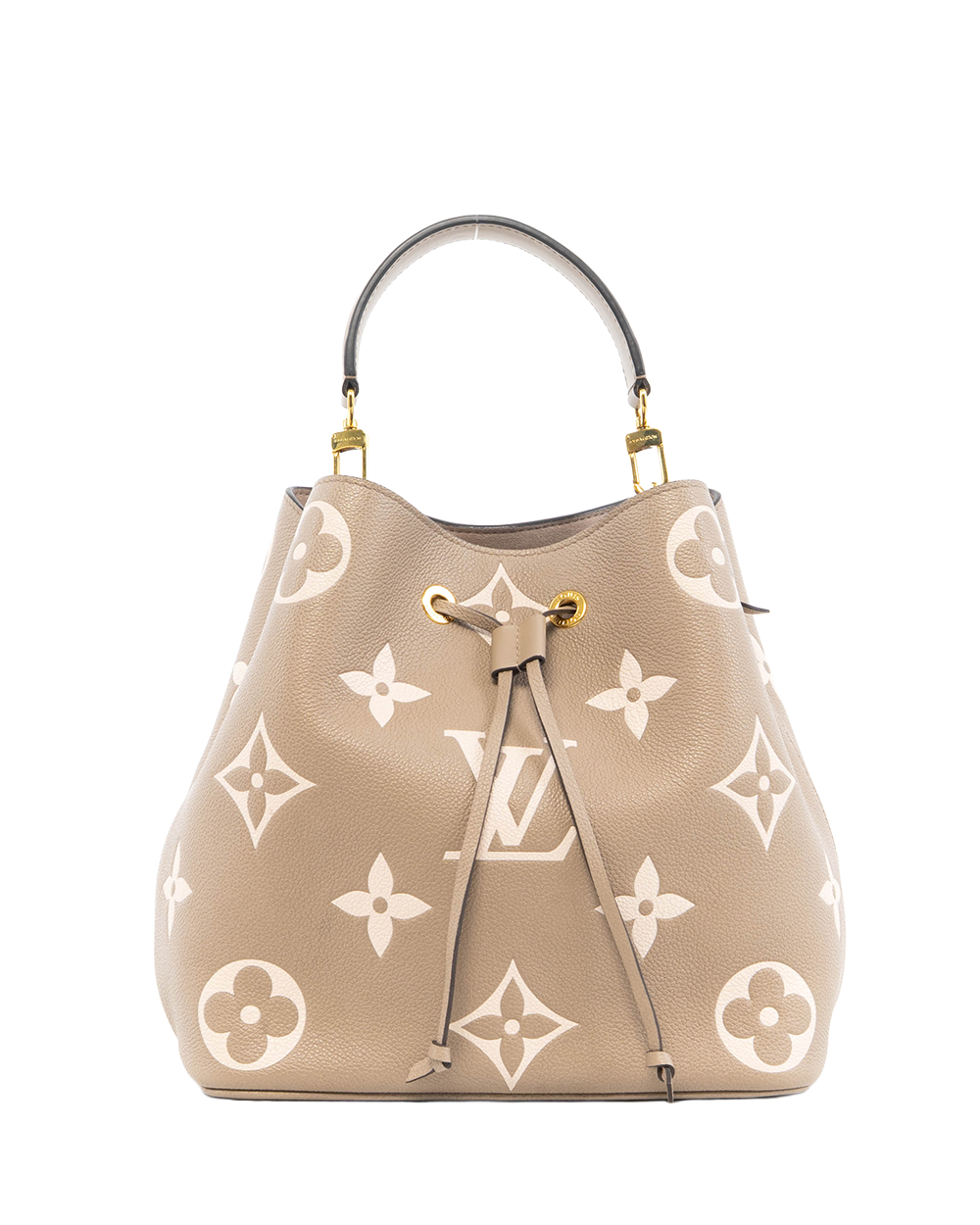 BA252182 LV NEONOE MM BEIGE GIANT MONOGRAM CALF GHW MICROCHIP