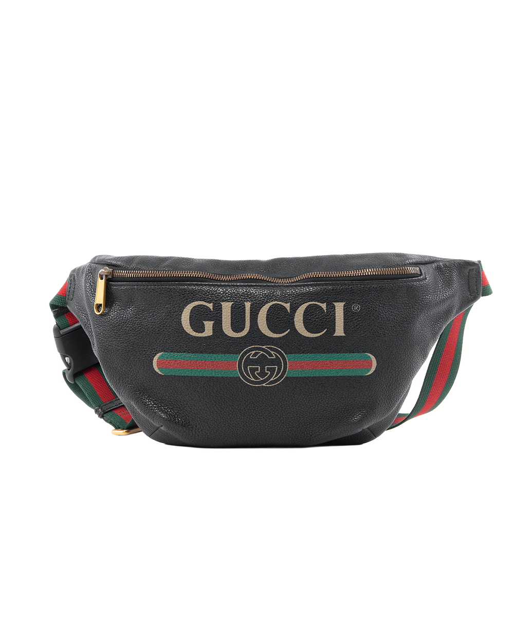 BA252187 GUCCI BELT BAG BLACK CALF GHW 530412 525046