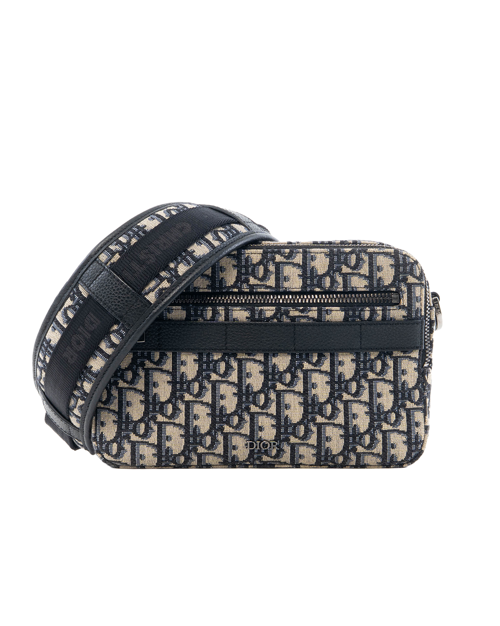 BA252194 DIOR SAFARI MESSENGER BLUE NAVY OBLIQUE JACQUARD SHW 27 BO 1221