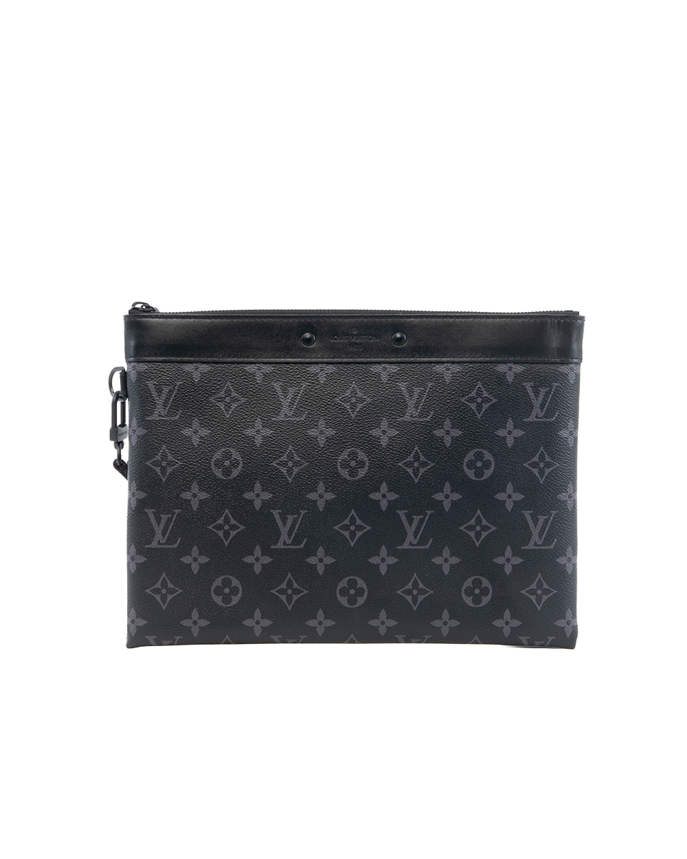 BA252195 LV CLUTCH ECLIPSE MONOGRAM CANVAS BHW MICROCHIP