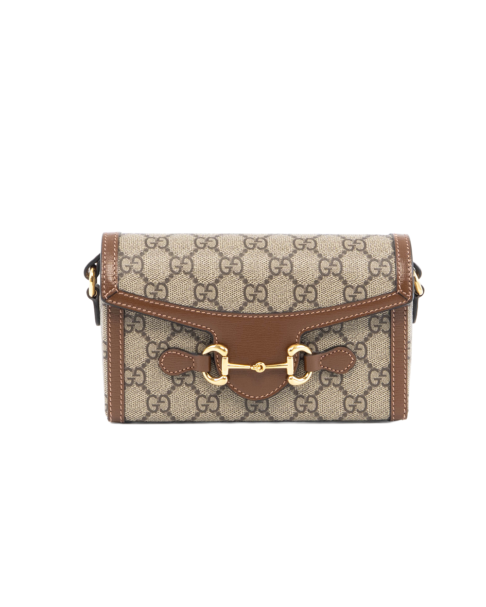BA252201 GUCCI HORSEBIT 1955 CAMERA BROWN GG MONOGRAM CANVAS GHW 699296 0416