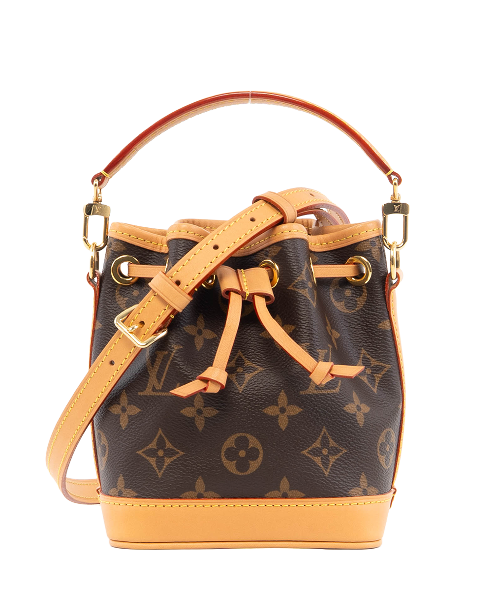 BA252241 LV NEONOE NANO BROWN MONOGRAM CANVAS GHW MICROCHIP