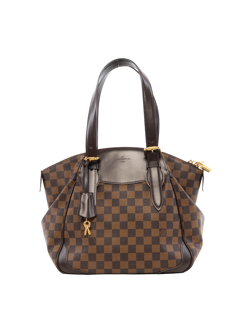 BA252364 LV VERONA MM BROWN DAMIER CANVAS GHW V10191