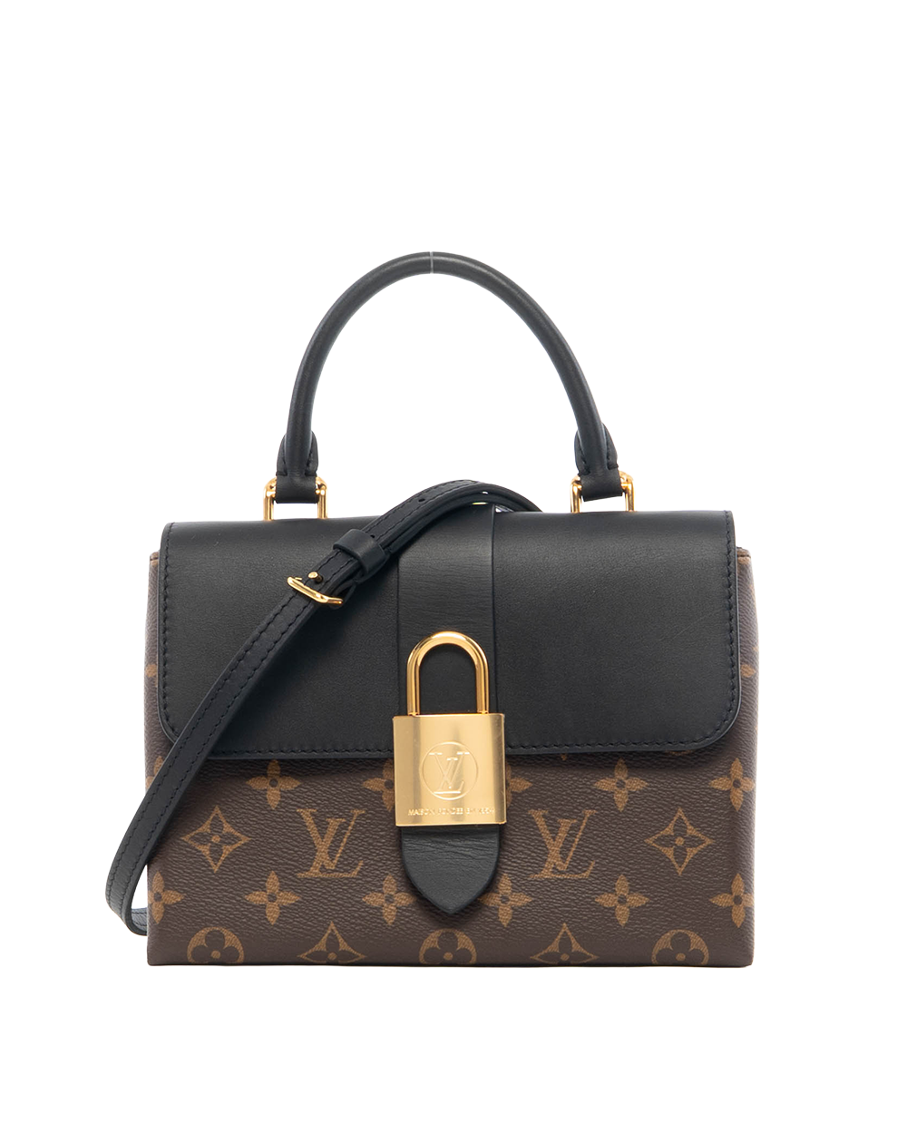 BA252379 LV LOCKY BB BROWN BLACK MONOGRAM CANVAS GHW MICROCHIP