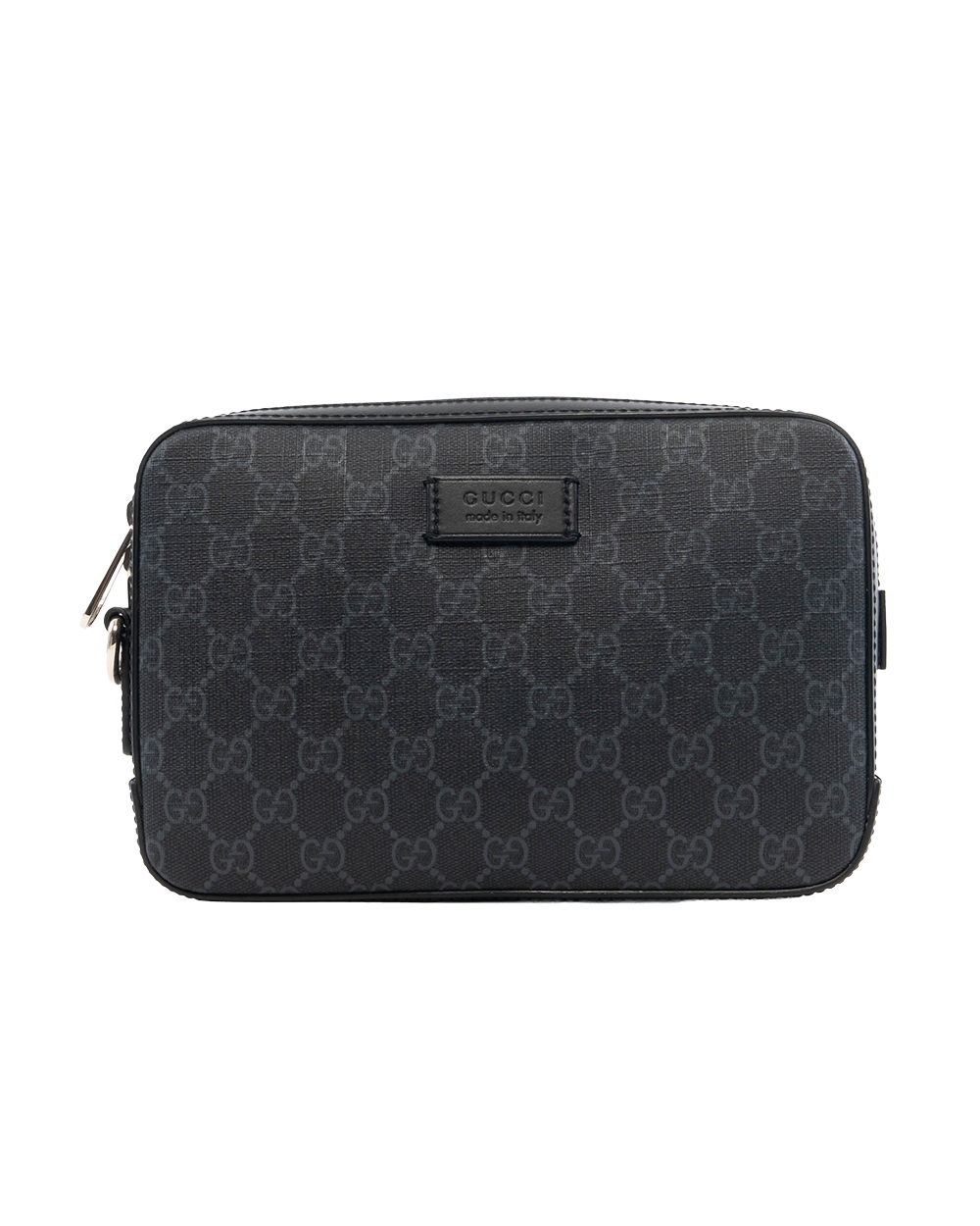 BA252391 GUCCI CLUTCH BLACK GG SUPREME MONOGRAM CANVAS SHW 495562 520981
