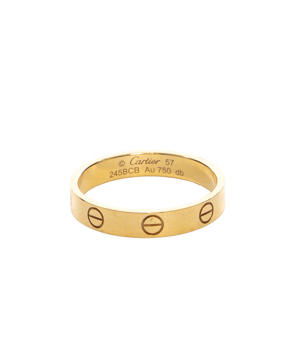 BA252419 CARTIER LOVE RING 57 GOLD GHW 245BCB