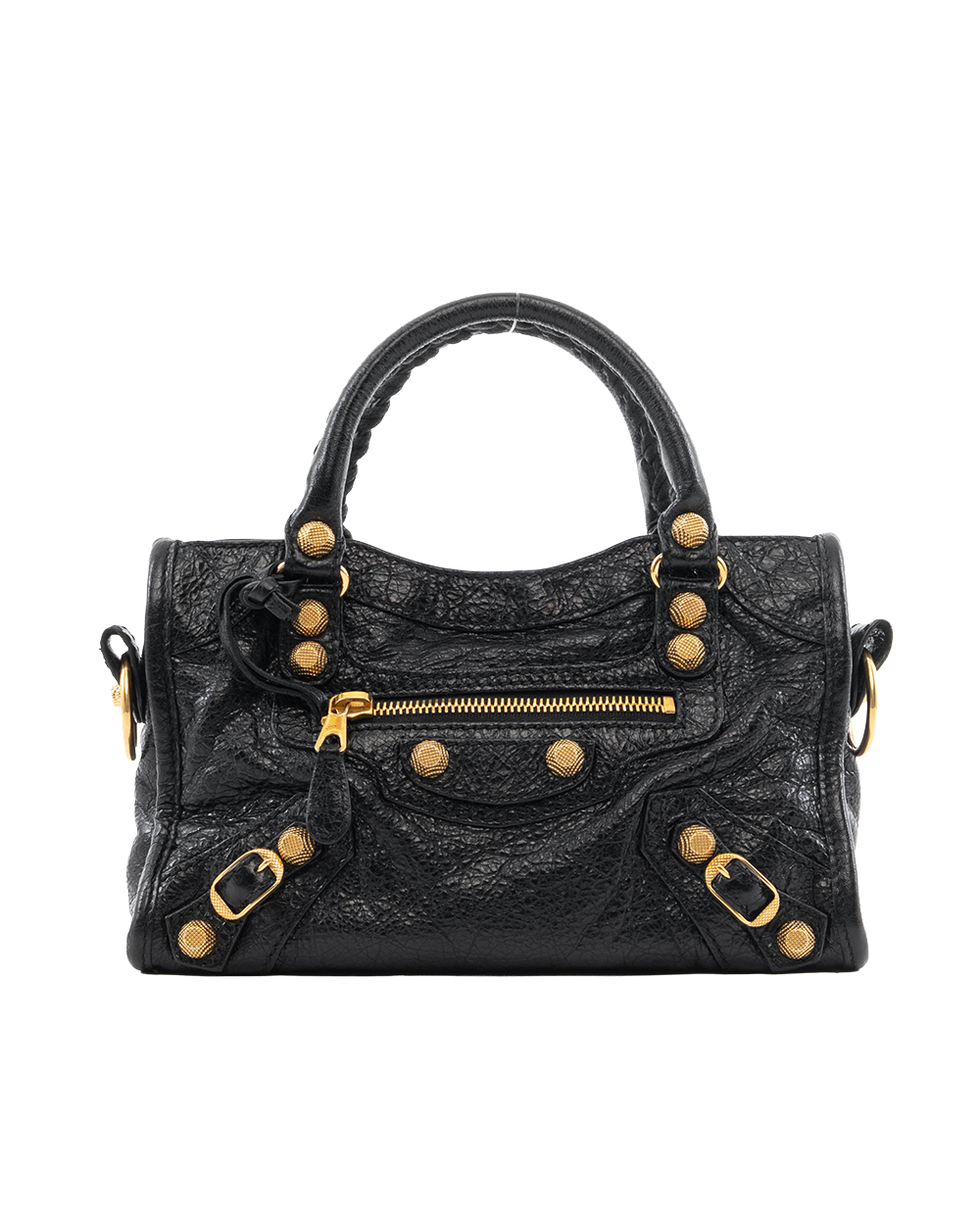 BA252421 BALENCIAGA CITY CLASSIC MINI BLACK CALF GHW 527277
