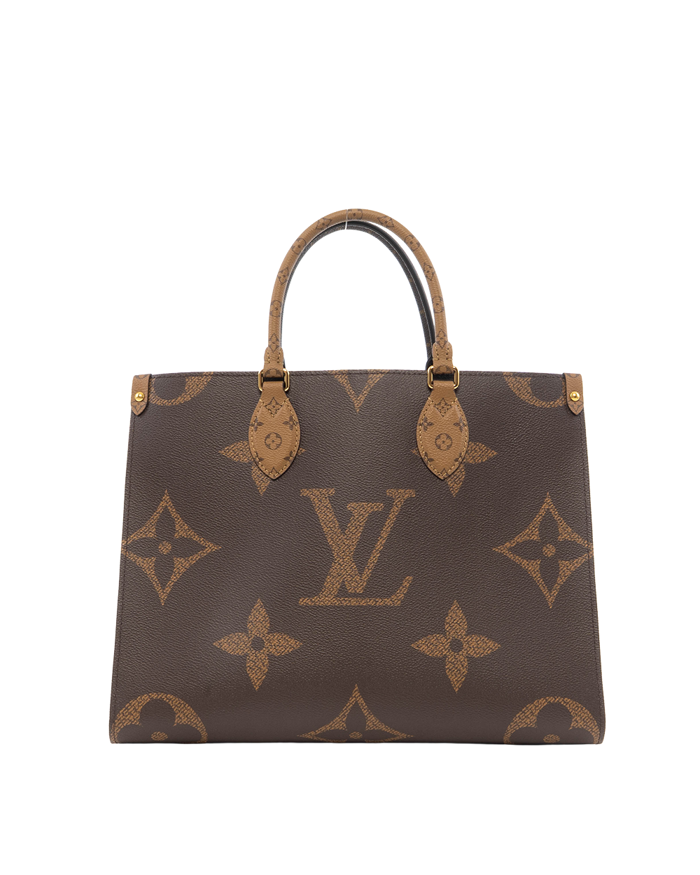 BA252429 LV ON THE GO MM BROWN MONOGRAM REVERSE GHW MICROCHIP