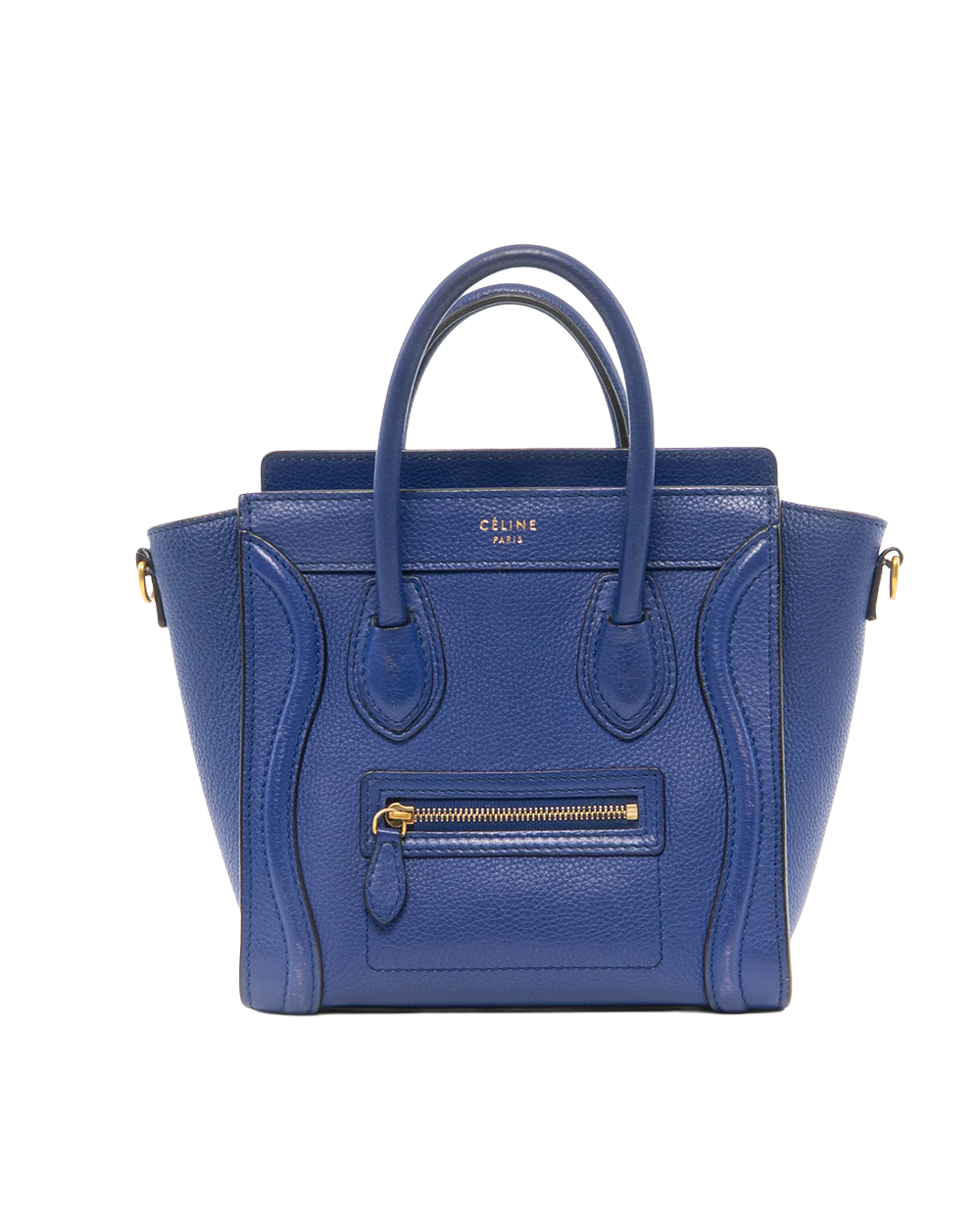 BA252488 CELINE LUGGAGE BLUE CALF GHW S VP 1123 S CU 0124