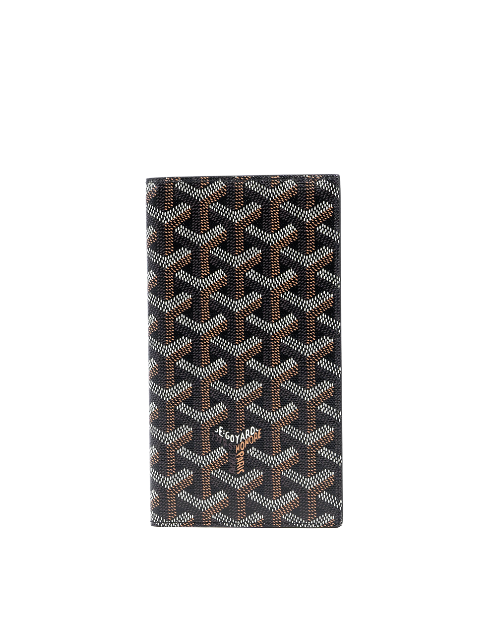 BA252508 NEW GOYARD GOYARDINE SAINT ROCH WALLET BLACK CANVAS CRN120242