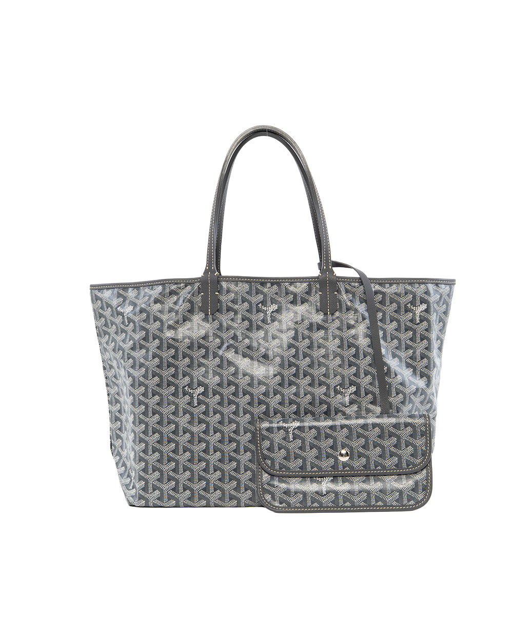 BA252511 GOYARD ST.LOUIS PM GRAY CANVAS SHW CHN120231
