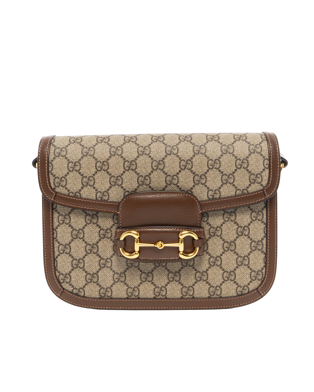 BA252554 GUCCI HORSEBIT 1955 MEDIUM BROWN GG MONOGRAM CANVAS GHW 602204 486628
