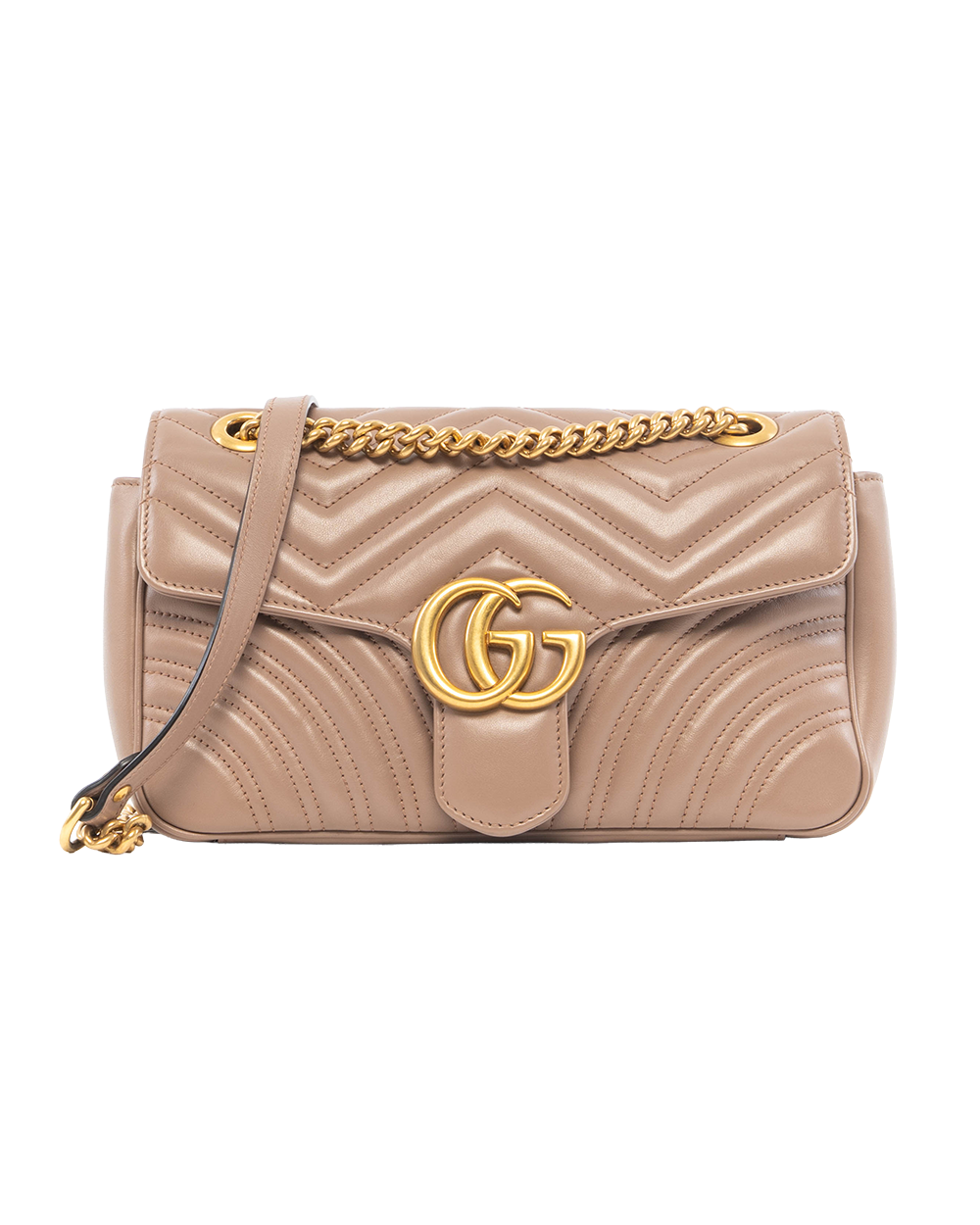 BA252663 GUCCI MARMONT 26 NUDE CALF GHW 443497 498879