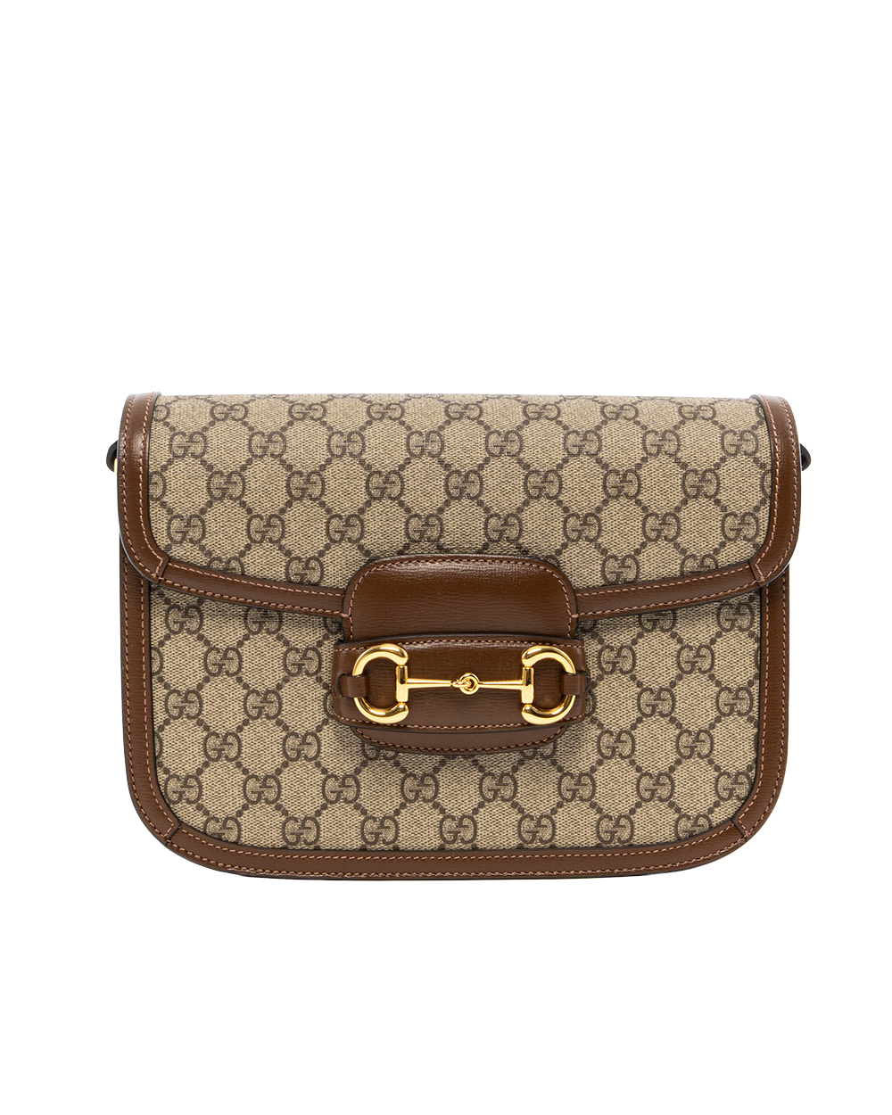 BA252684 GUCCI HORSEBIT 1955 MEDIUM BROWN GG MONOGRAM CANVAS GHW 602204 486628