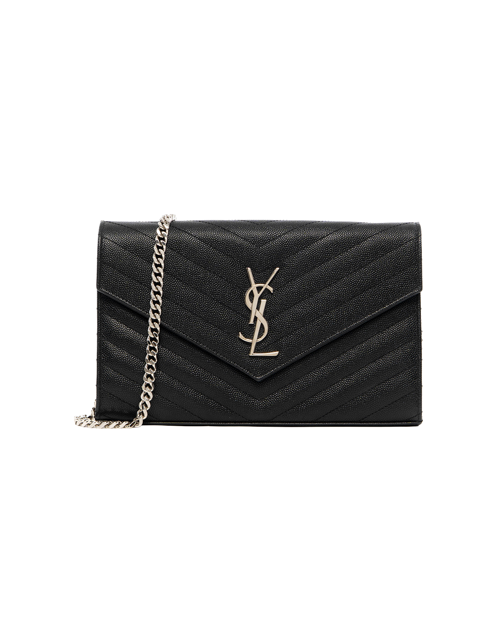 BA252771 YSL WOC 9.5 BLACK CHEVRON SHW AIM227828 0420
