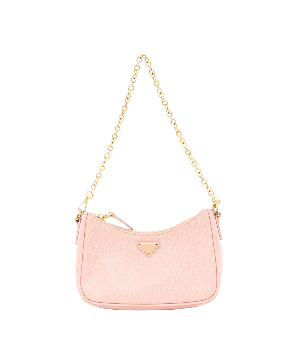 BA253099 PRADA RE EDITION 2005 MINI PINK SAFFIANO GHW MICROCHIP