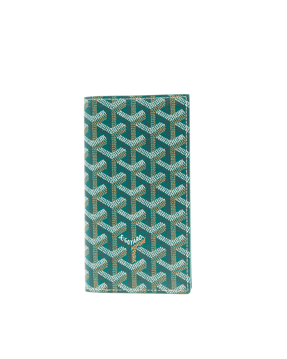 BA253105 NEW GOYARD SAINT ROCH WALLET LONG GREEN CANVAS GRN020253