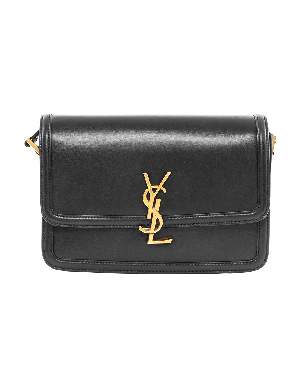 BA253108 YSL SOLFERINO MEDIUM BLACK CALF GHW 634305 0221