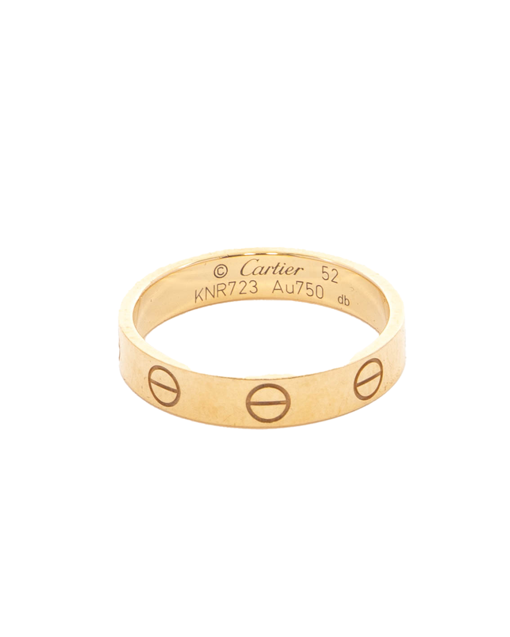 BA253109 CARTIER LOVE RING 52 GOLD GHW KNR723