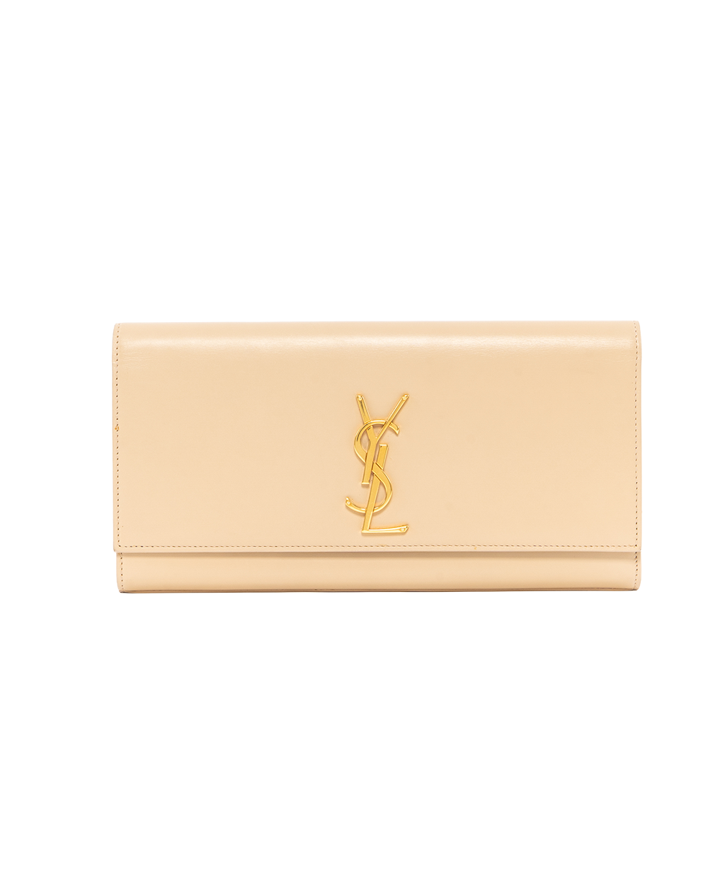 BA253124 YSL CLUTCH BEIGE CALF GHW DPL326079 0114