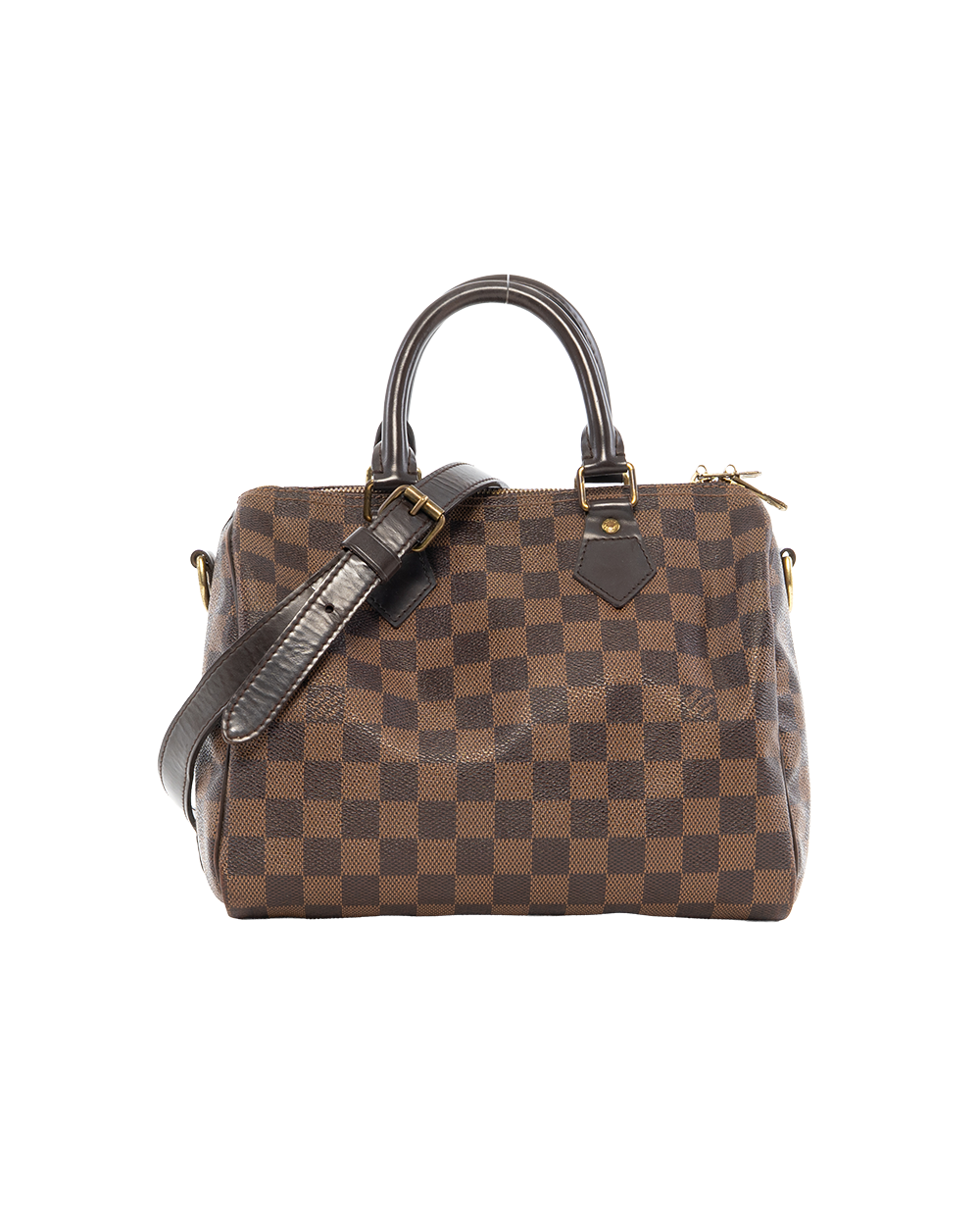 BA253201 LV SPEEDY BAND 25 BROWN DAMIER CANVAS GHW DU0164