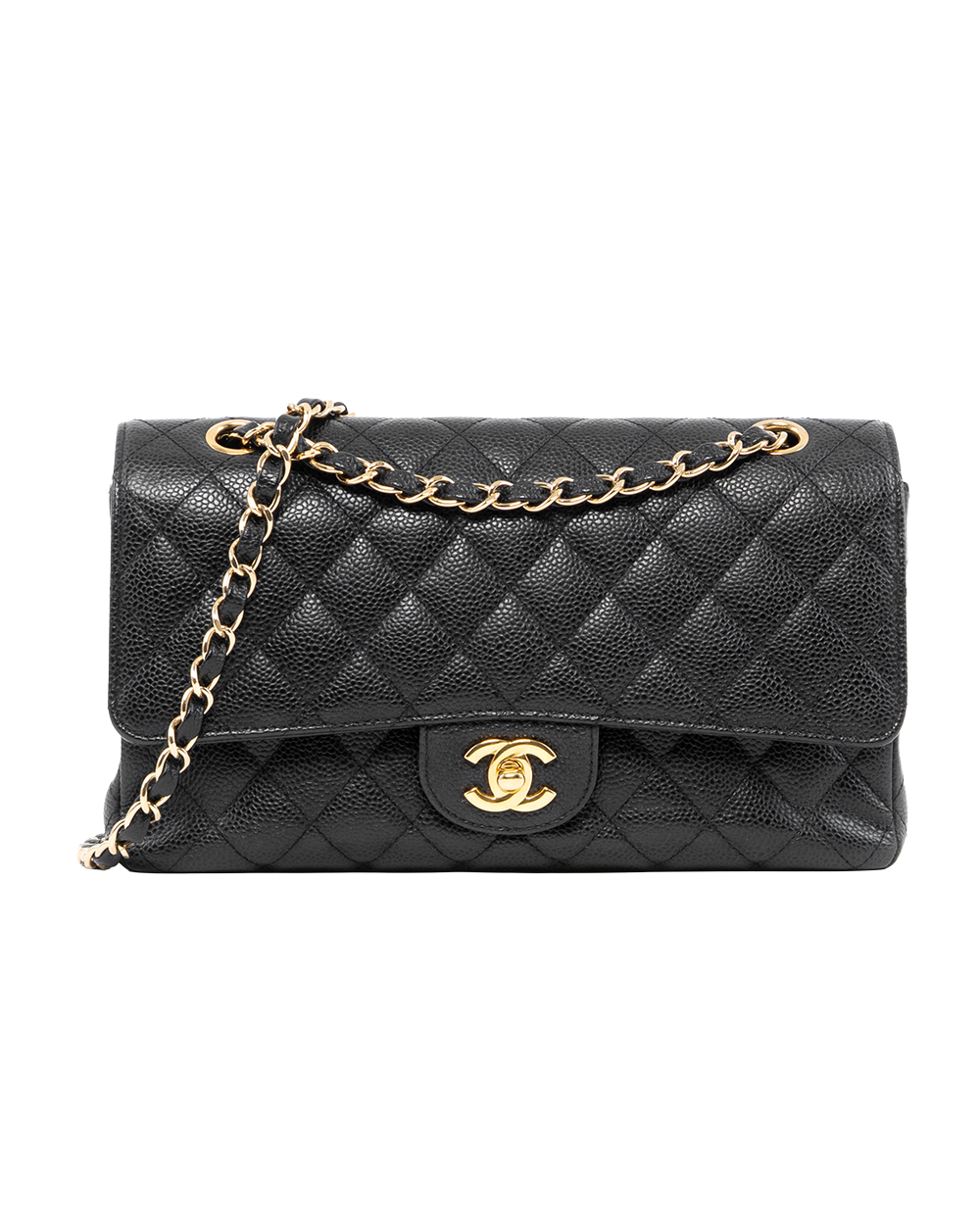 BA253276 CHANEL CLASSIC 10 BLACK CAVIAR GHW 16327732