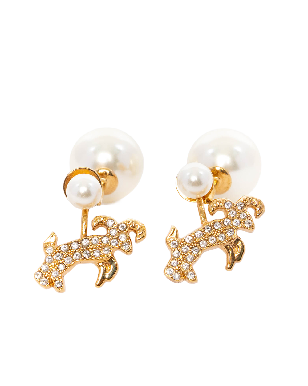 BA253378 DIOR TRIBAL ZODIAC GOLD PEARL GHW