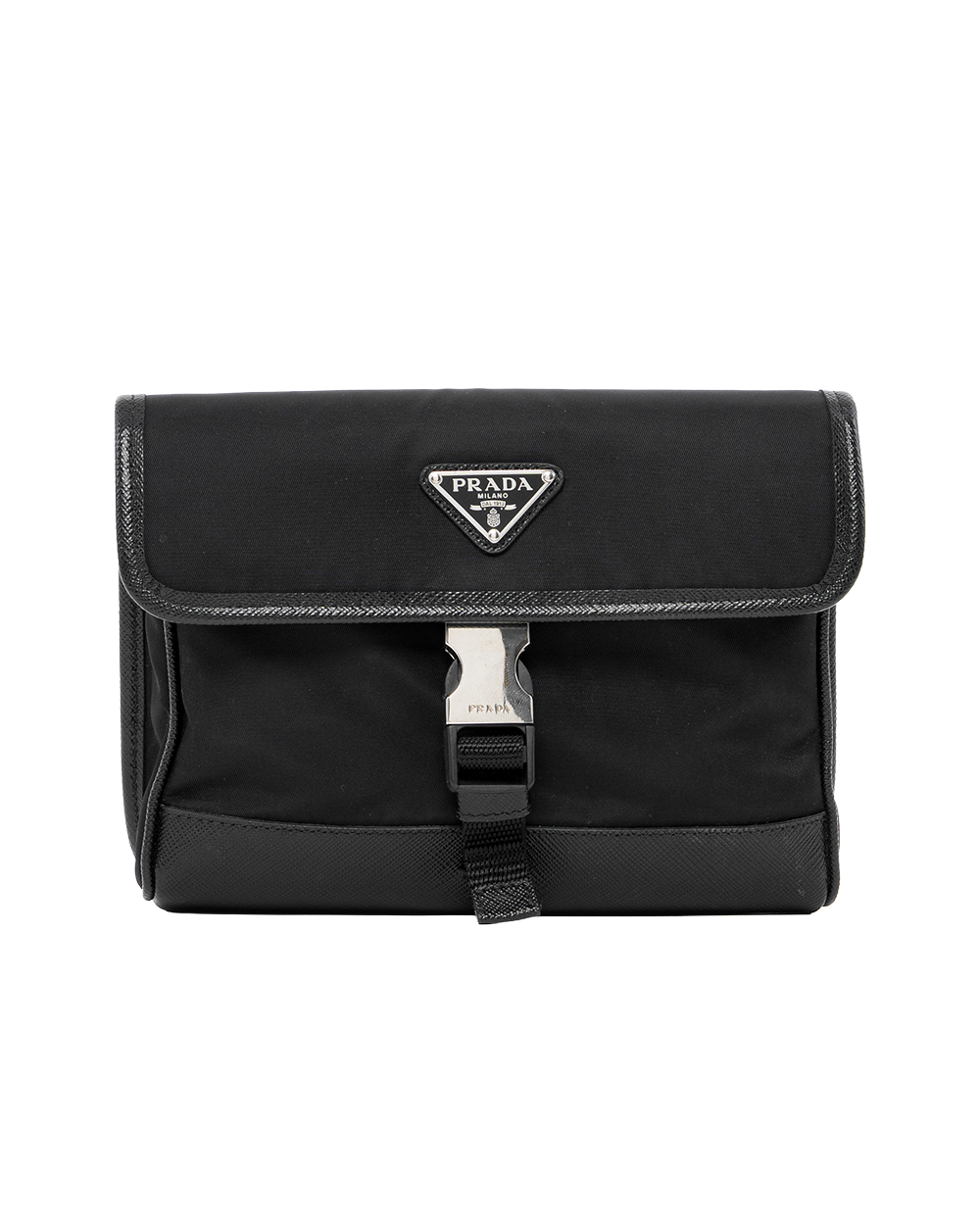BA253410 PRADA MESSENGER 2ZH108 BLACK NYLON SHW