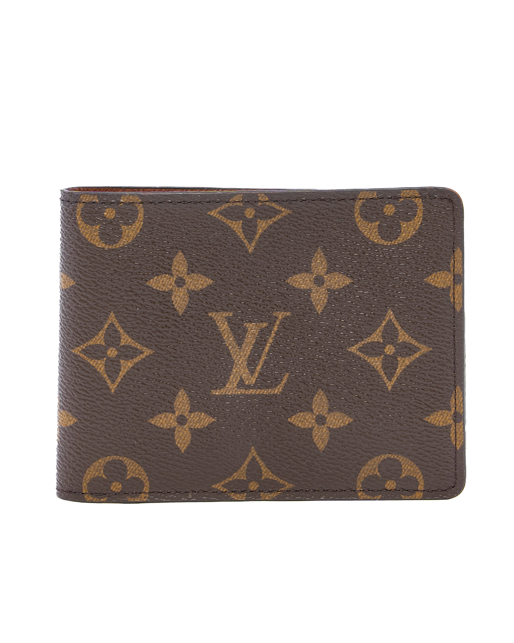 BA253420 LV MULTIPLE WALLET SHORT BROWN MONOGRAM CANVAS MICROCHIP
