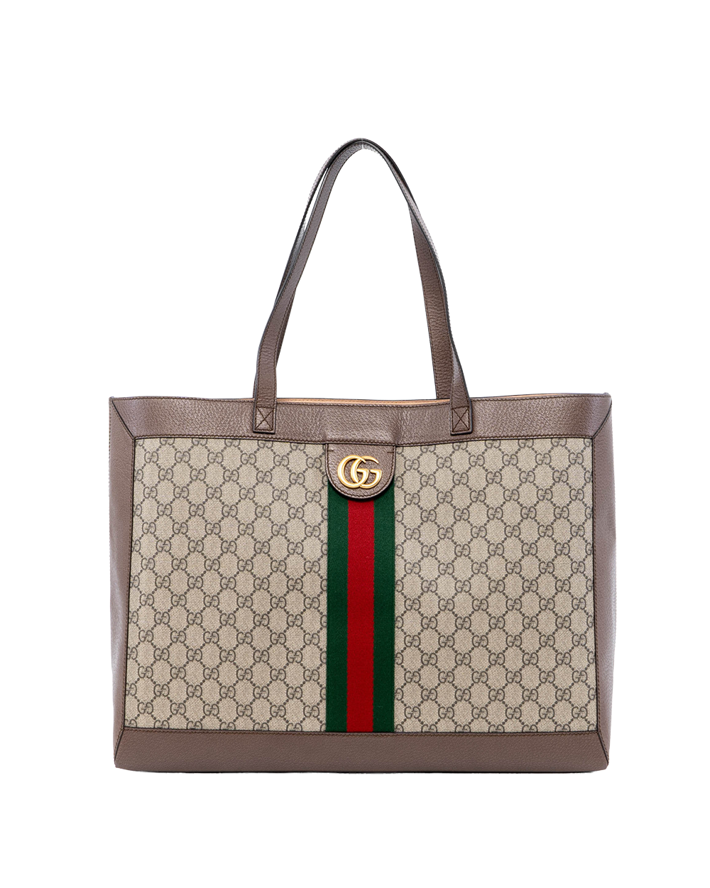 BA253434 GUCCI OPHIDIA TOTE MEDIUM BEIGE BROWN GG MONOGRAM CANVAS 547947 001998