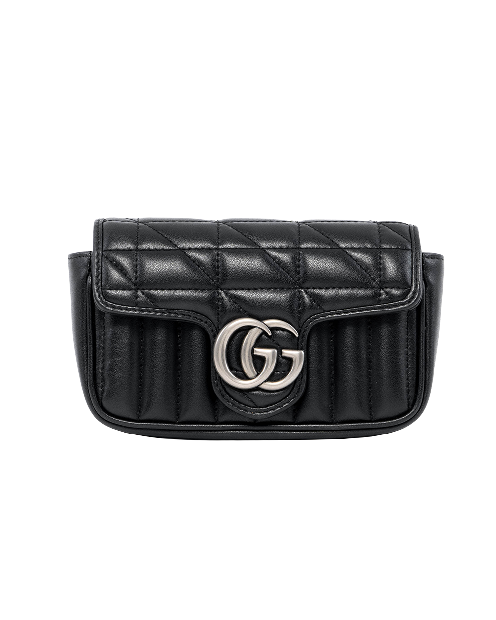 BA253438 GUCCI MARMONT SUPER MINI BLACK CALF SHW 476433 493075