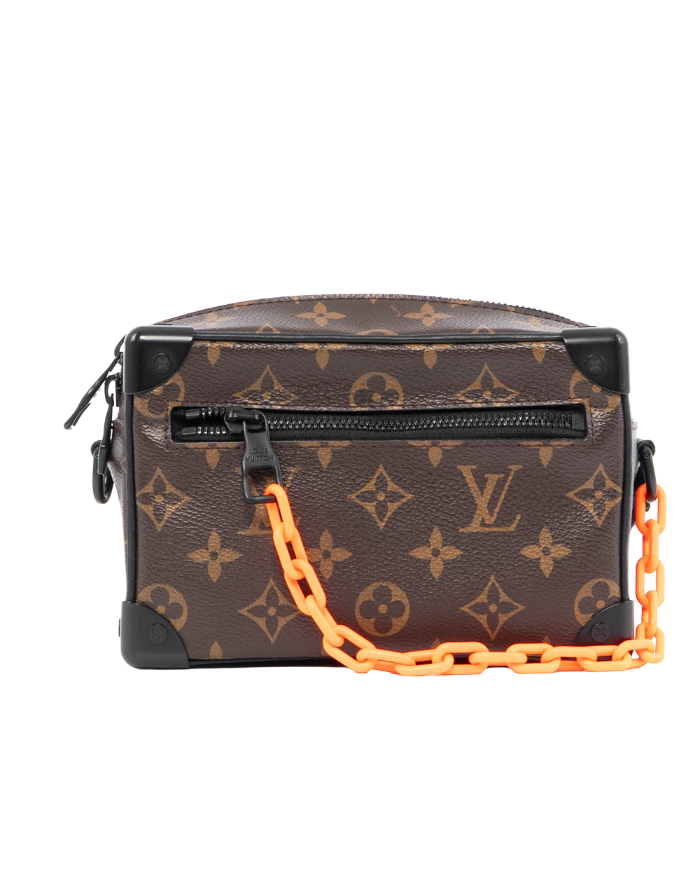 BA253439 LV SOFT TRUNK MINI BROWN BLACK MONOGRAM CANVAS SHW FL0129