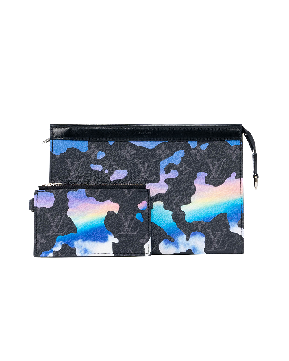 BA253440 LV GASTON ECLIPSE BLACK BLUE MONOGRAM CANVAS SHW MICROCHIP