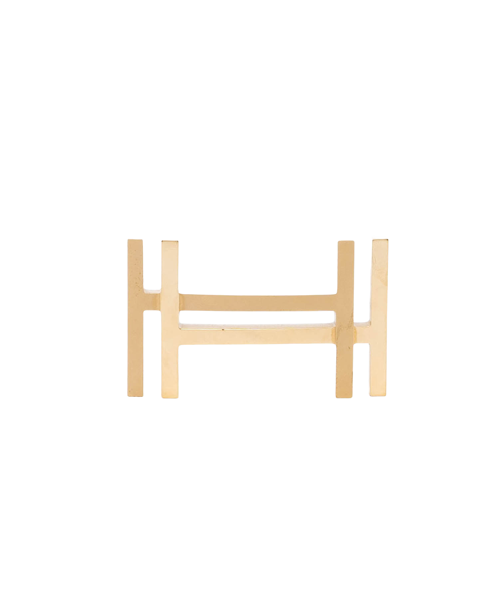 BA253443 HERMES H AU CARRE BELT BUCKLE GOLD GHW JA 02 90
