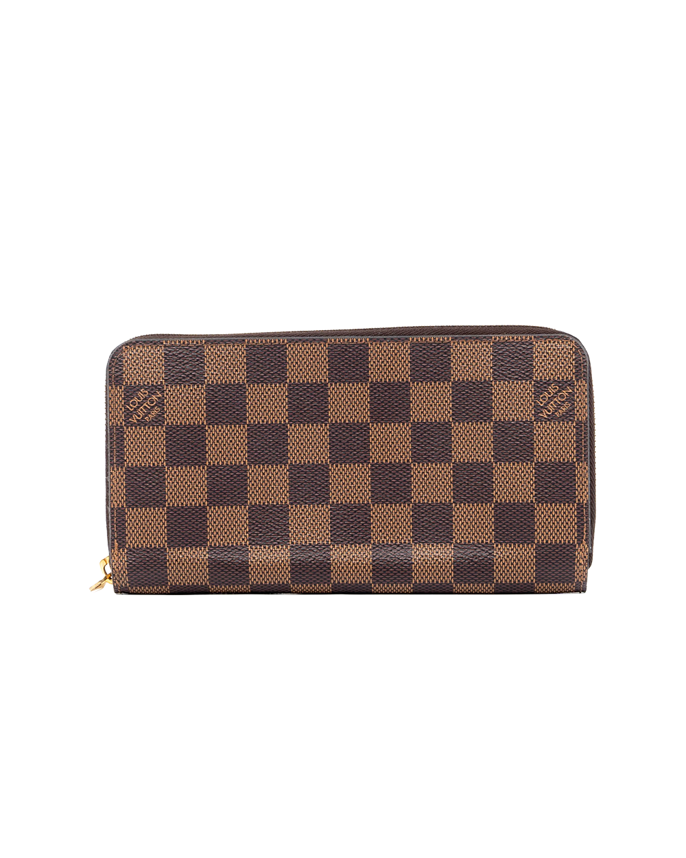 BA253501 LV ZIPPY WALLET LONG BROWN DAMIER CANVAS GHW GI1220