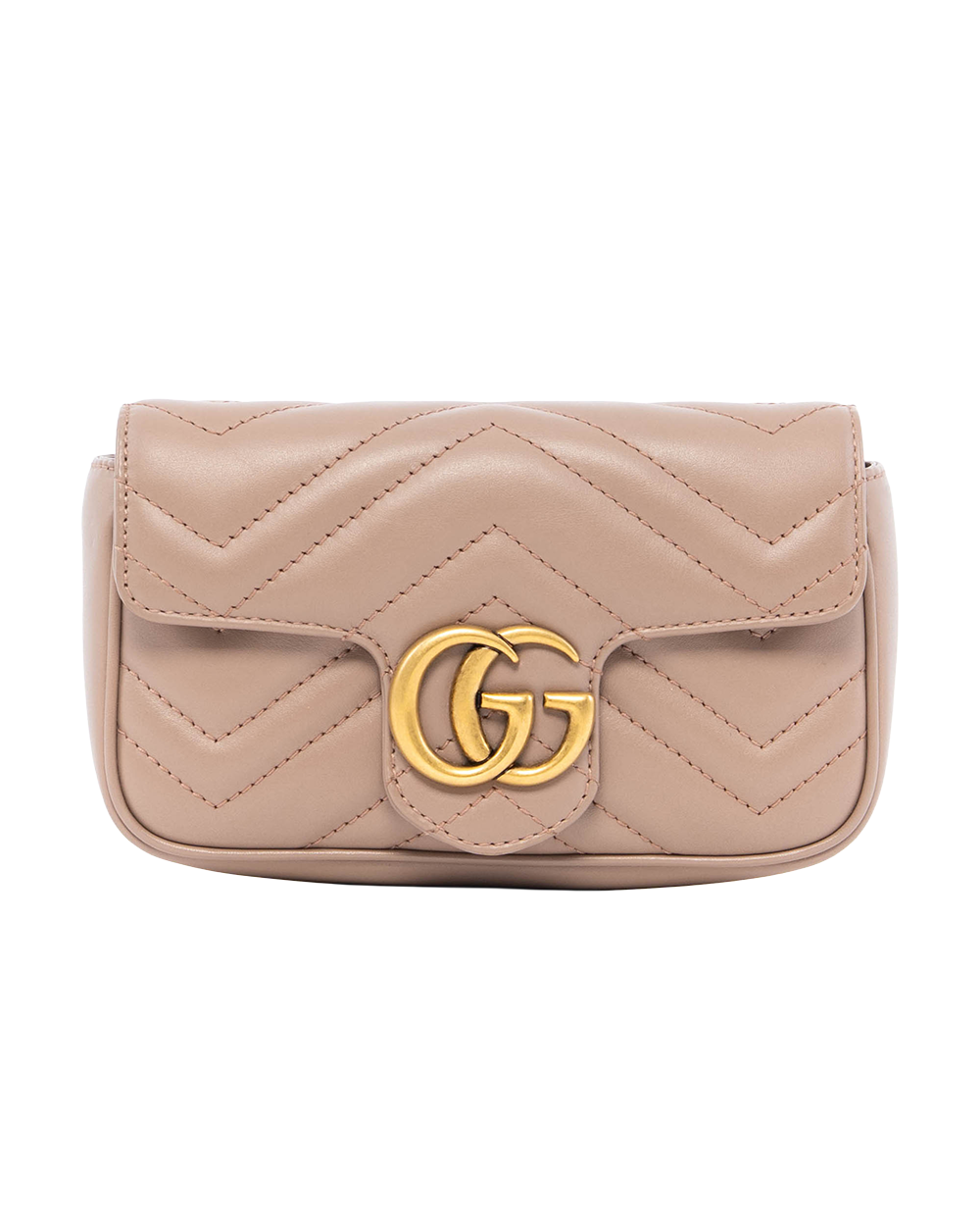 BA253519 GUCCI MARMONT SUPER MINI PINK NUDE CALF GHW 476433 496334