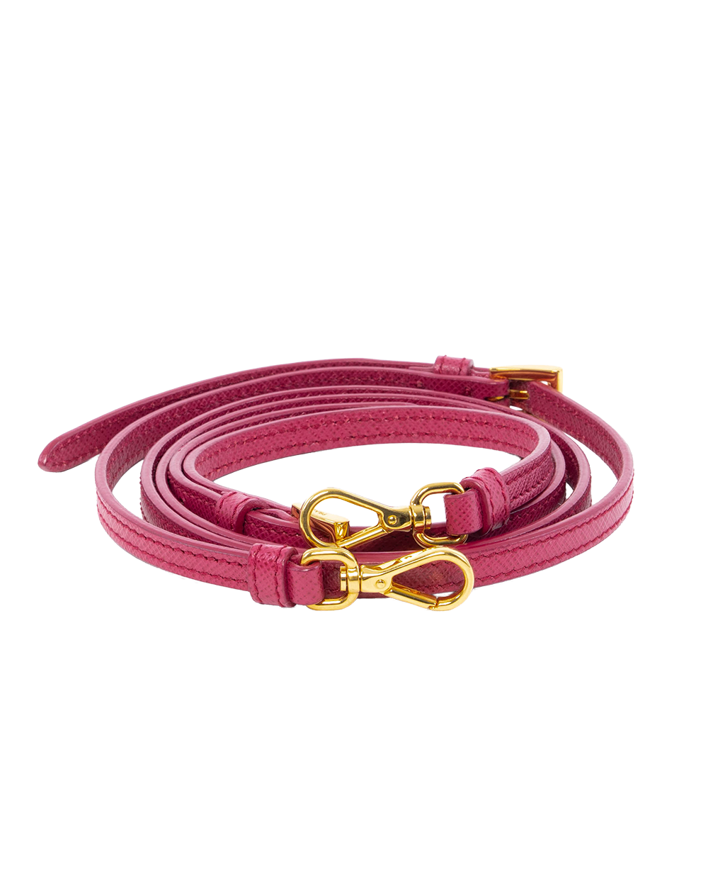 BA253572 PRADA SAFFIANO BAG STRAP MINI RED SAFFIANO LEATHER GHW