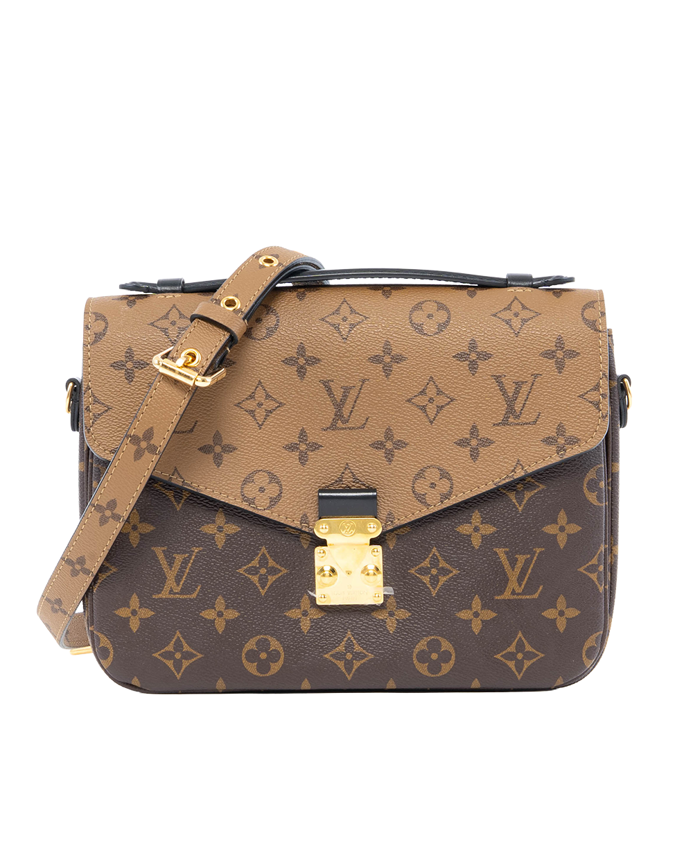 BA253608 LV POCHETTE METIS BROWN MONOGRAM REVERSE GHW MICROCHIP