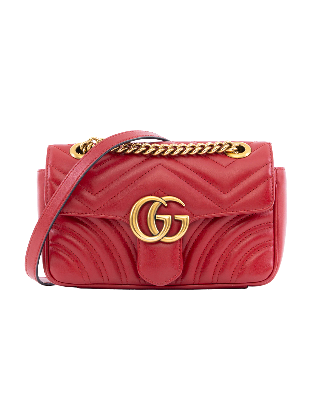 BA253655 GUCCI MARMONT 22 RED CALF GHW