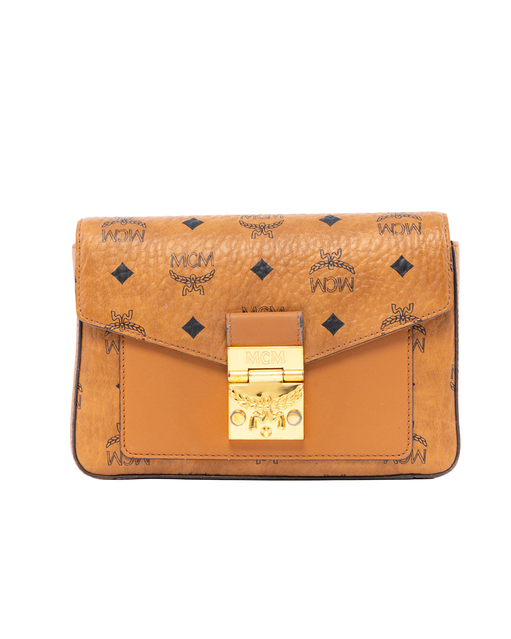 BA253656 MCM MILLIE CROSSBODY BROWN CANVAS GHW