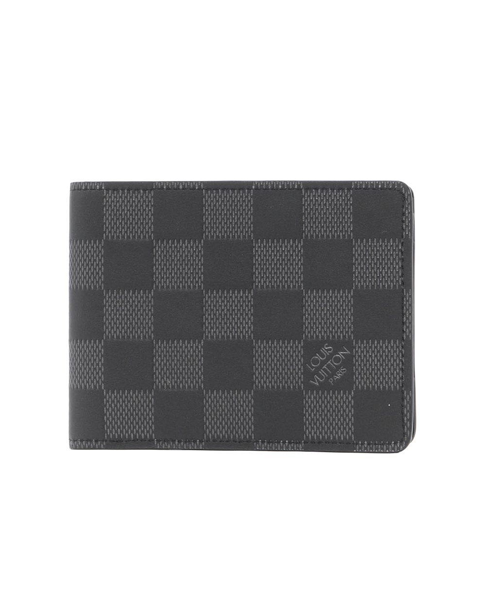 BA253669 LV MULTIPLE WALLET SHORT GRAPHITE DAMIER CALF