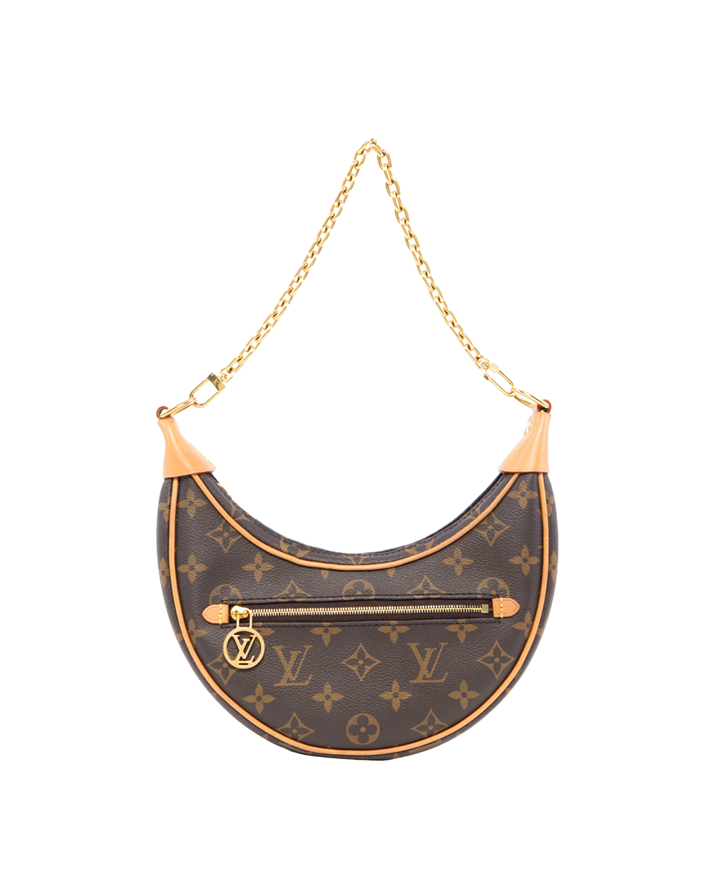 BA253714 LV LOOP BROWN MONOGRAM CANVAS GHW MICROCHIP