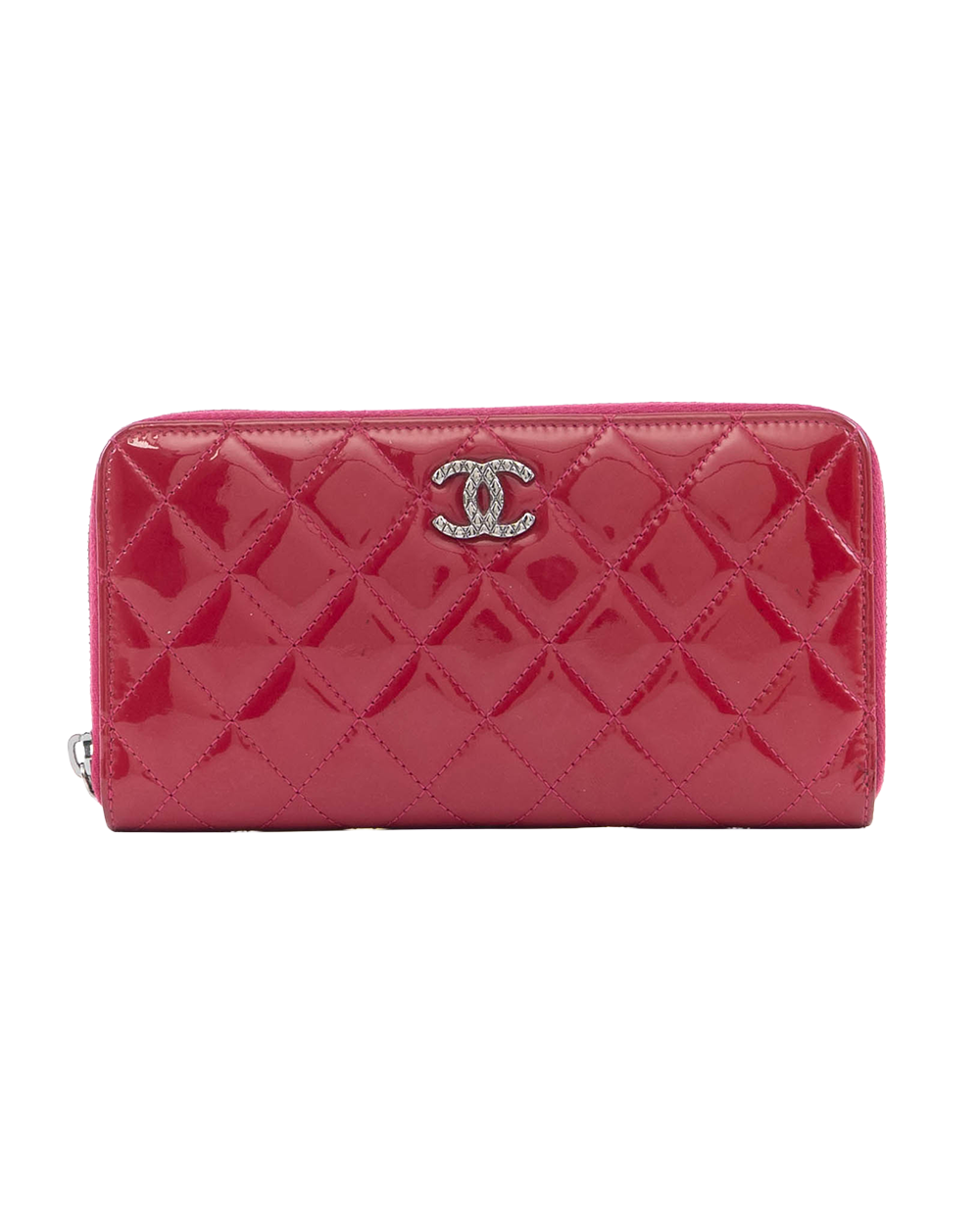 BA253758 CHANEL ZIPPY LONG WALLET LONG RED PATENT SHW 22832959