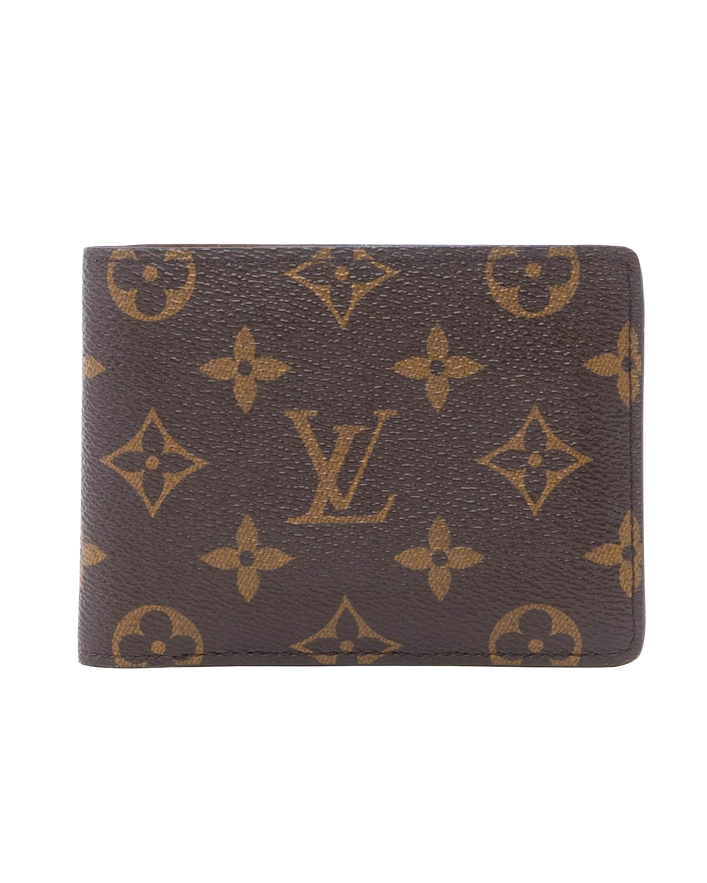 BA253768 LV MULTIPLE WALLET SHORT BROWN MONOGRAM CANVAS MICROCHIP