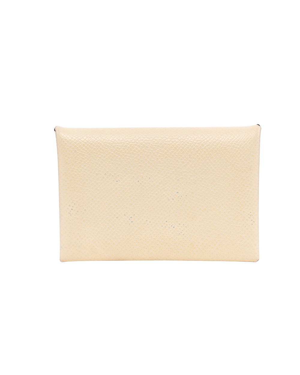BA253774 HERMES CALVI CARD HOLDER SHORT BEIGE SHW Z MA 009 OT10